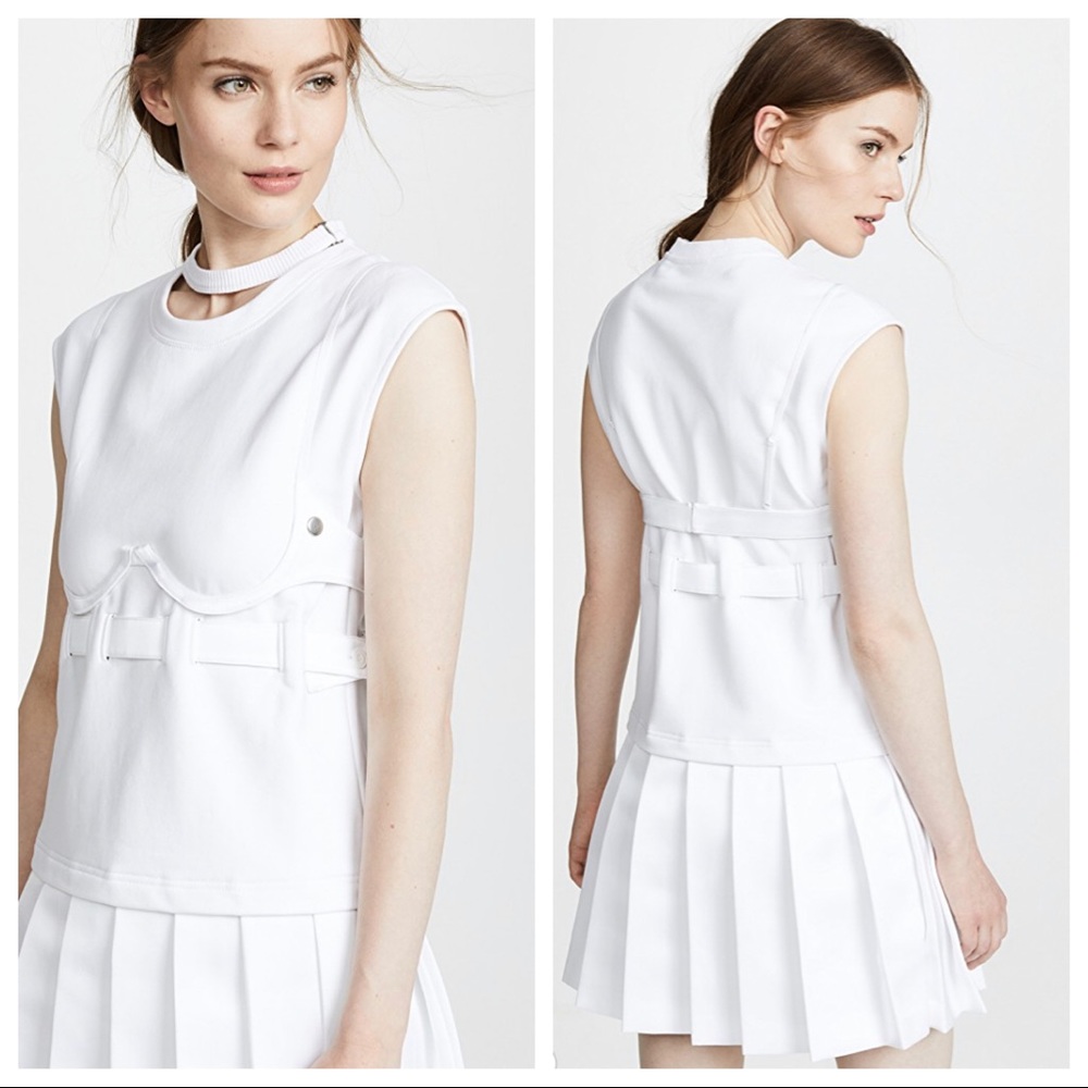 ORIG $450 HELMUT LANG WHITE DETAIL DRESS! NEWW/TAG